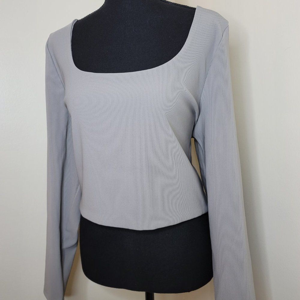 Cotton On Curve Quinn Square Neck Long Sleeve Top